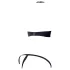 Cottelli - Set grudnjaka s metalnim prstenom (crno)