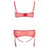 Cottelli Plus Size - prilagodljivi donji veš duo (crveno)