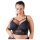 Cottelli Plus Size - grudnjak sa čipkom i trakama (crni)