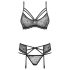 Obsessive 818-SEG-1 - set donjeg veša sa cirkonima (crni)