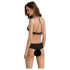 Passion Eco Kerria - čipkani bikini set (crna) - L/XL