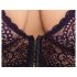 Cottelli Plus - Prozirni grudnjak set (ljubičasta) - 2XL