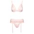 Kissable - čipkasti veš set (pink) - L/XL