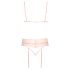 Kissable - čipkasti veš set (pink) - L/XL