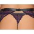 Cottelli Bondage - set donjeg veša i lisice (crno-ljubičaste) - XL