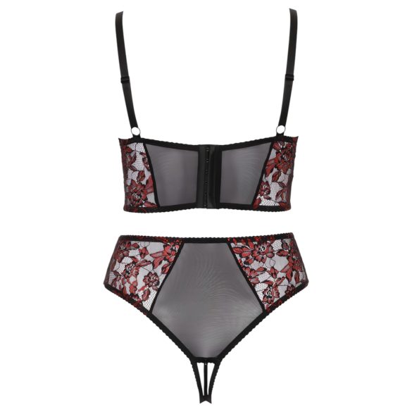 Cottelli Plus Size – komplet grudnjaka (crvena)