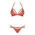 Obsessive 838-SET-3 - set crvenog čipkastog brushaltera sa trakama - L/XL