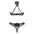 Obsessive Latinesa - crni set grudnjaka - XL/XXL