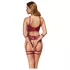Cottelli Bondage - set brushaltera s prekrštenim trakama (crvena)