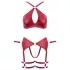 Cottelli Bondage - set brushaltera s prekrštenim trakama (crvena)