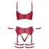 Cottelli Bondage - set brushaltera s prekrštenim trakama (crvena)