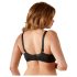 Cottelli Plus Size - Crni grudnjak za podizanje - 95D