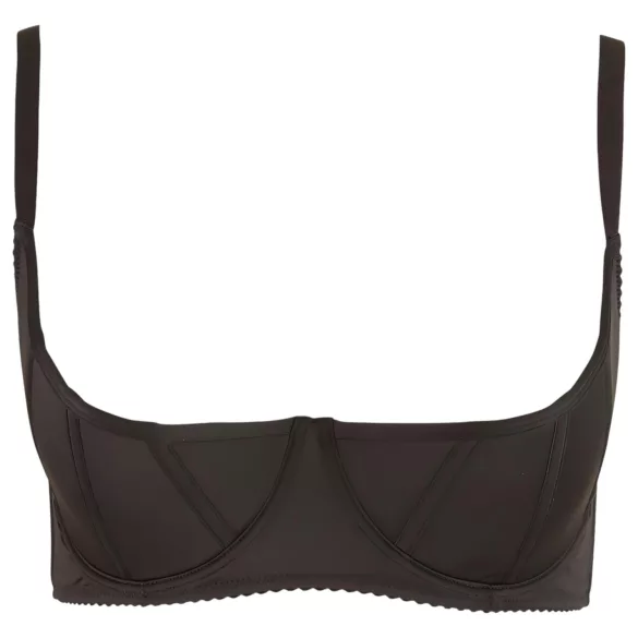 Cottelli Plus Size - podupirač za grudi sa žicom (crno) - 95E