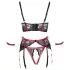 Cottelli Bondage - Crveni mat set sa čipkastim grudnjakom - L