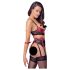 Cottelli Bondage - Crveni mat set sa čipkastim grudnjakom - XL