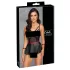 Cottelli Bondage - Sjajni set i lisice za ruke (crno) - 80B/M