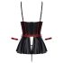 Cottelli Bondage - Sjajni set i lisice za ruke (crno) - M