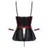 Cottelli Bondage - Sjajni set i lisice za ruke (crno) - 85B/L
