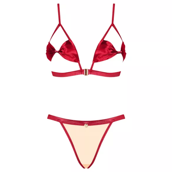 Obsessive Rubinesa - seksi crveni donji veš set - L/XL