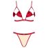 Obsessive Rubinesa - seksi crveni donji veš set - L/XL