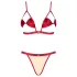Obsessive Rubinesa - seksi crveni donji veš set - L/XL