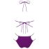 Obsessive Balitta - sjajni bikini sa okovratnikom (ljubičasti)