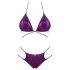 Obsessive Balitta - sjajni bikini sa okovratnikom (ljubičasti)