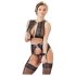 Cottelli Bondage - 4-dijelni čipkasti set veša