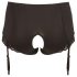 Cottelli Plus Size - Čipkasti otvori za čarape (crna) - 4XL