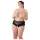 Cottelli Plus Size - crne čipkaste gaćice s perlama - 4XL