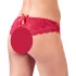 Cottelli - Otvorene francuske gaćice s mašnom (crvene) - XL