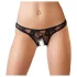 Cottelli - Seksi tanga od čipke (crna) - XL