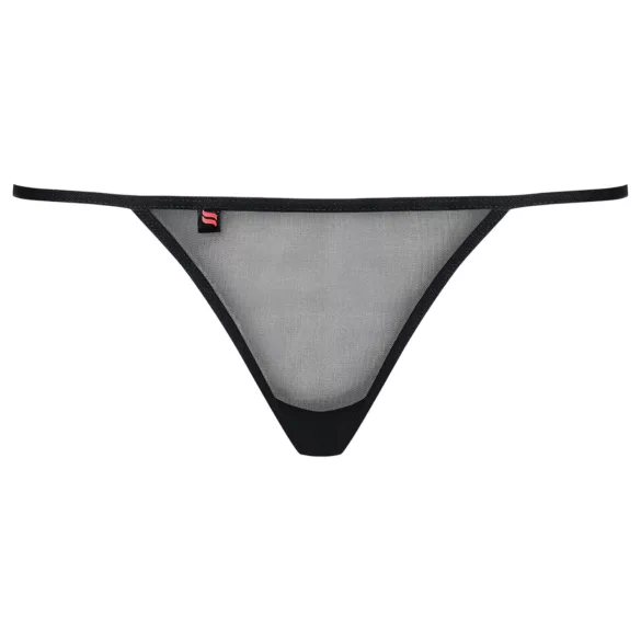 Obsessive Luiza - tange s motivom tulipana (crne) - L/XL