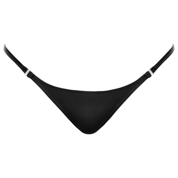 Noir - sjajni efekat tanga (crna) - L/XL