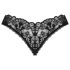 Obsessive Donna Dream - čipkaste otvorene tanga gaćice (crne) - M/L