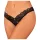 Obsessive Donna Dream - čipkaste otvorene tanga gaćice (crne) - XL/XXL