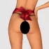 Obsessive Tienesy - tanga sa mašnom (crvena) - L/XL