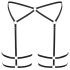 Cottelli - tanak body pojas (crni)