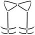 Cottelli - tanak body pojas (crni)