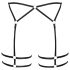 Cottelli - tanak body pojas (crni)
