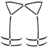 Cottelli - tanak body pojas (crni)