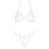 Cottelli - Lančani bikini sa štrasom (srebrni)