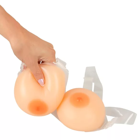 Cottelli - silikonske push-up grudi na kaiš (2x400g)