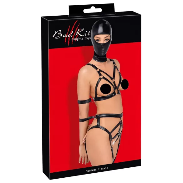 Bad Kitty - set crnog pojasa i maske