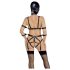 Bad Kitty - set crnog pojasa i maske - S