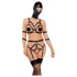 Bad Kitty - set crnog pojasa i maske - M