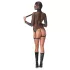 Bad Kitty - BDSM providni mrežasti set sa bičem (crni) - L