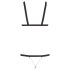 Bad Kitty - crni body sa nitnama (S-L)