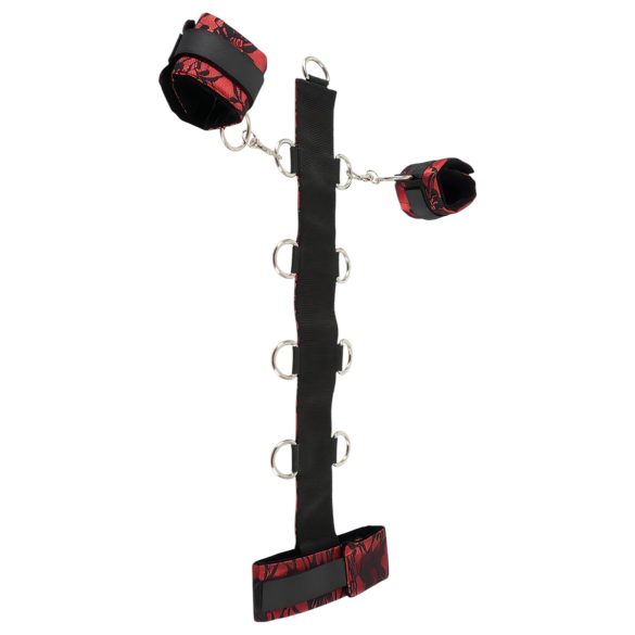 Bad Kitty - azijske vezujuće lisice za vrat (crveno-crno)