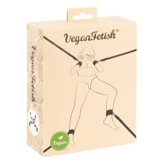 Vegan Fetish - set za vezivanje za krevet (crna)